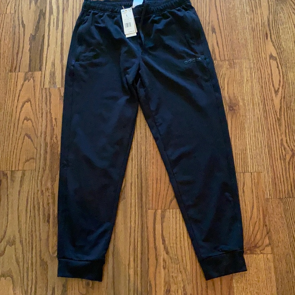 Black adidas sweat pants